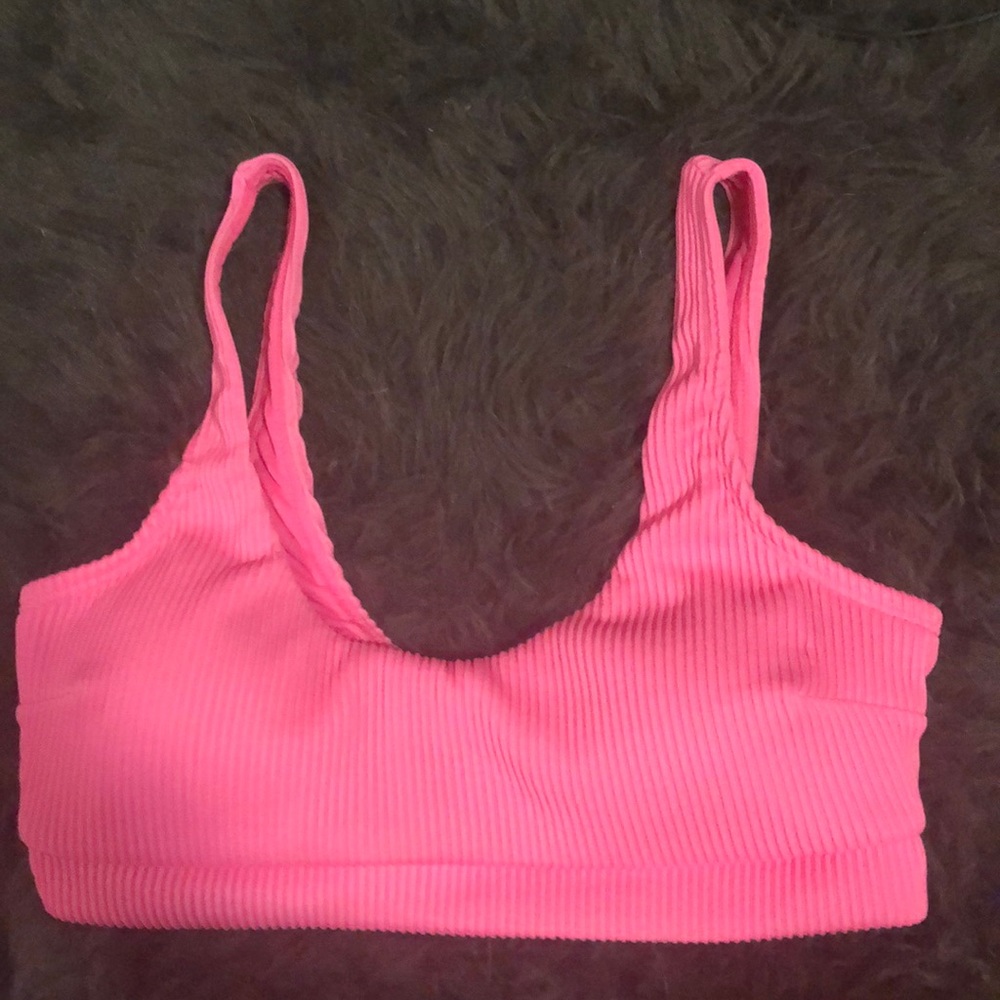 Hollister Ribbed Scoop Neck Bikini Top